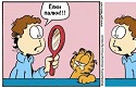 Garfield-Comic auf Russisch